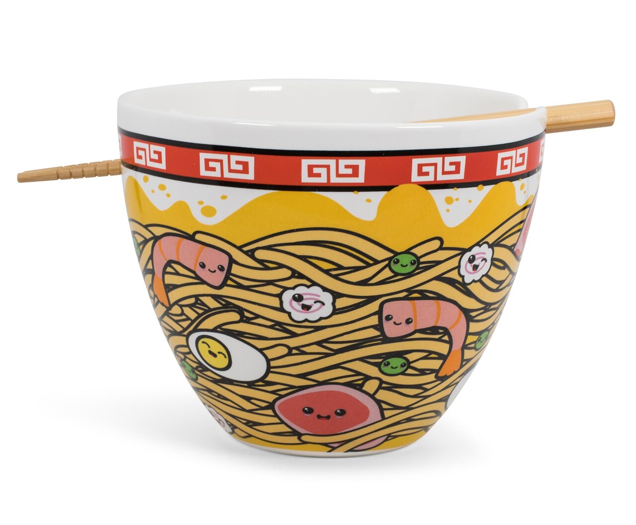 Sunken Noodles Japanese Dinnerware Set | 16-Ounce Ramen Bowl and Chopsticks